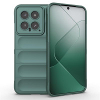 Подсилен силиконов гръб на ленти за Xiaomi 14 - зелен
