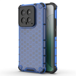 Хибриден гръб с ромбоидна шарка за Xiaomi 14 5G - син