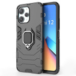 Хибриден гръб със стойка за Xiaomi Redmi 12 4G/5G - черен