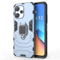 Хибриден гръб със стойка за Xiaomi Redmi 12 5G - стоманено син