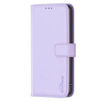 Кожен калъф тип портмоне марка BINFEN COLOR за Xiaomi Redmi 12 4G/5G - светло лилав
