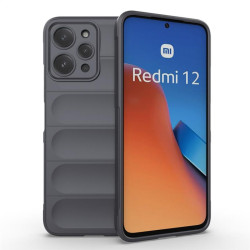 Силиконов гръб за Xiaomi Redmi 12 4G - тъмно сив