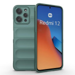 Силиконов гръб за Xiaomi Redmi 12 4G - тъмно зелен