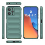 Силиконов гръб за Xiaomi Redmi 12 4G - тъмно зелен - 1