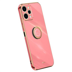 Силиконов гръб със стойка тип пръстен марка XINLI за Xiaomi Redmi 12 4G - червен