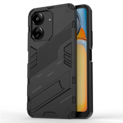 Хибриден гръб със стойка марка BIBERCAS за Xiaomi Redmi 13C - черен