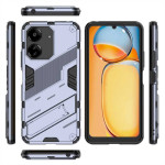 Хибриден гръб със стойка марка BIBERCAS за Xiaomi Redmi 13C - сив - 2