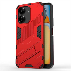 Хибриден гръб със стойка марка BIBERCAS за Xiaomi Redmi 13C - червен