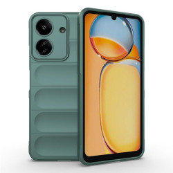 Подсилен силиконов гръб на ленти за Xiaomi Redmi 13C - зелен