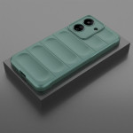 Подсилен силиконов гръб на ленти за Xiaomi Redmi 13C - зелен - 1