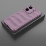 Подсилен силиконов гръб на ленти за Xiaomi Redmi 13C - лилав - 0