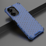 Хибриден гръб с ромбоидна шарка за Xiaomi Redmi 13C - син - 0