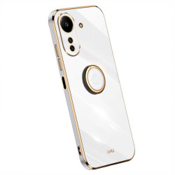 Силиконов гръб със стойка тип пръстен марка XINLI за Xiaomi Redmi 13C - бял