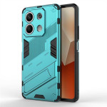 Хибриден гръб със стойка марка BIBERCAS за Xiaomi Redmi Note 13 5G - светло син