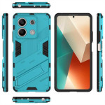 Хибриден гръб със стойка марка BIBERCAS за Xiaomi Redmi Note 13 5G - светло син - 2