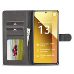 Калъф тип портмоне марка LC.IMEEKE за Xiaomi Redmi Note 13 5G - сив - 1 Калъф тип портмоне марка LC.IMEEKE за Xiaomi Redmi Note 13 5G - сив - 1