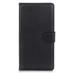 Кожен калъф тип портмоне за Xiaomi Redmi Note 13 5G - черен