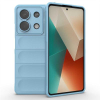 Подсилен силиконов гръб на ленти за Xiaomi Redmi Note 13 5G - светло син