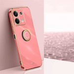 Силиконов гръб със стойка тип пръстен марка XINLI за Xiaomi Redmi Note 13 5G - червен - 0