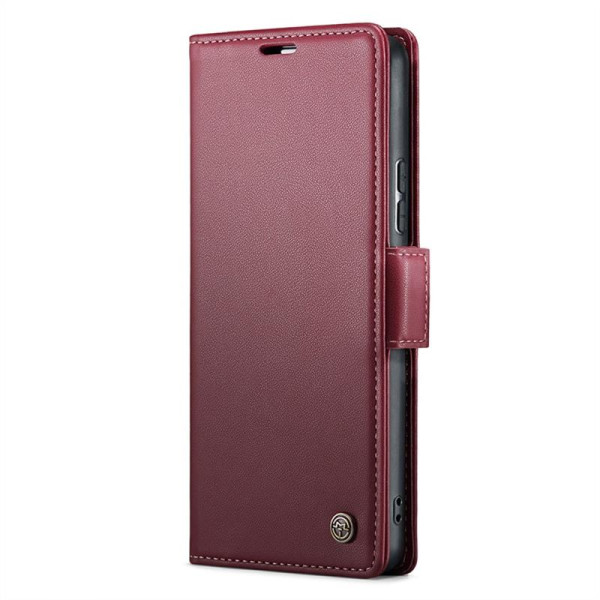 Кожен калъф страничен flip марка CASEME за Xiaomi Redmi Note 13 Pro 5G – винено червен Кожен калъф страничен flip марка CASEME за Xiaomi Redmi Note 13 Pro 5G – винено червен