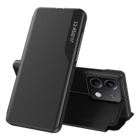 Тънък кожен калъф за Xiaomi Redmi Note 13 Pro 5G – черен