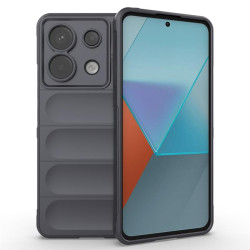 Подсилен силиконов гръб на ленти за Xiaomi Redmi Note 13 Pro 5G - сив