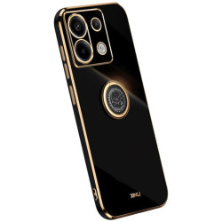 Силиконов гръб със стойка тип пръстен марка XINLI за Xiaomi Redmi Note 13 Pro 5G - черен