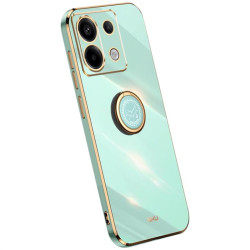Силиконов гръб със стойка тип пръстен марка XINLI за Xiaomi Redmi Note 13 Pro 5G - зелен