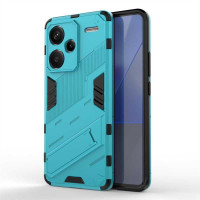 Хибриден гръб със стойка марка BIBERCAS за Xiaomi Redmi Note 13 Pro+ 5G - светло син