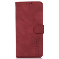 Калъф тип портмоне марка KHAZNEH за Xiaomi Redmi Note 13 Pro+ 5G - винено червен