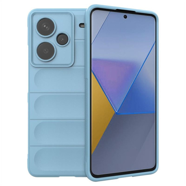 Подсилен силиконов гръб на ленти за Xiaomi Redmi Note 13 Pro+ 5G - светло син