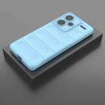 Подсилен силиконов гръб на ленти за Xiaomi Redmi Note 13 Pro+ 5G - светло син - 1
