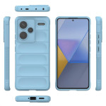 Подсилен силиконов гръб на ленти за Xiaomi Redmi Note 13 Pro+ 5G - светло син - 2