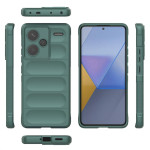 Подсилен силиконов гръб на ленти за Xiaomi Redmi Note 13 Pro+ 5G - тъмно зелен - 2