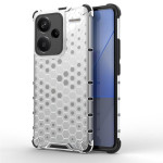 Хибриден гръб с ромбоидна шарка за Xiaomi Redmi Note 13 Pro+ 5G - бял