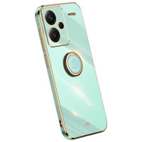 Силиконов гръб със стойка тип пръстен марка XINLI за Xiaomi Redmi Note 13 Pro+ 5G - зелен