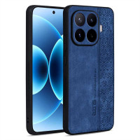 Силиконов гръб с покритие от кожа марка AZNS за Xiaomi 17T - син