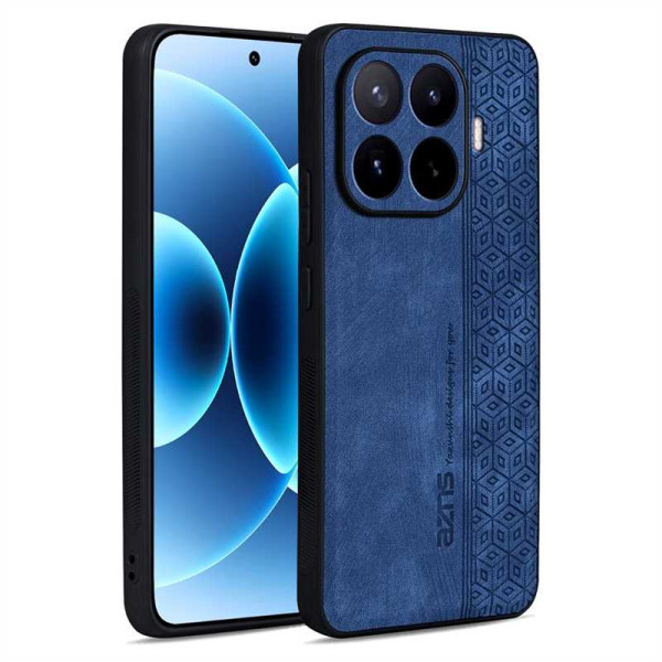 Силиконов гръб с покритие от кожа марка AZNS за Xiaomi 17T - син Силиконов гръб с покритие от кожа марка AZNS за Xiaomi 17T - син
