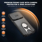 Хибриден гръб със стойка и капаче за камера за Xiaomi 17T - черен - 3