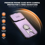 Хибриден гръб със стойка и капаче за камера за Xiaomi 17T - тъмно лилав - 3