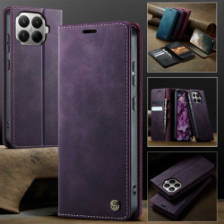 Кожен калъф страничен flip марка CASEME за Xiaomi 17T – лилав