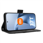 Кожен калъф тип портмоне с магнитна закопчалка за Xiaomi 17T - черен - 1 Кожен калъф тип портмоне с магнитна закопчалка за Xiaomi 17T - черен - 1