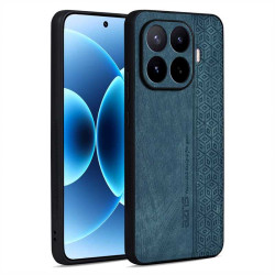 Силиконов гръб с покритие от кожа марка AZNS за Xiaomi 17T Pro - зелен