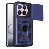 Хибриден гръб със стойка и слайдър за камера за Xiaomi 17T Pro - тъмно син
