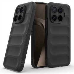 Подсилен силиконов гръб на ленти за Xiaomi 17T Pro - черен