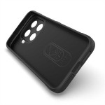 Подсилен силиконов гръб на ленти за Xiaomi 17T Pro - черен - 1