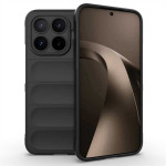 Подсилен силиконов гръб на ленти за Xiaomi 17T Pro - черен - 0