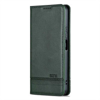 Кожен калъф страничен flip марка AZNS за Xiaomi Redmi 17 4G/5G – тъмно зелен
