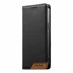 Калъф тип портмоне марка DIERFENG за Xiaomi Redmi 17 4G/5G - черен