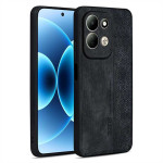 Силиконов гръб с покритие от кожа марка AZNS за Xiaomi Redmi 17 4G/5G - черен - 0